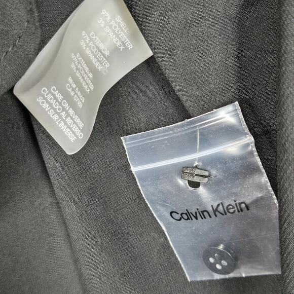 Calvin Klein Blouse Womens Medium Ruffle Front Sleeveless Business Casual Flirty - Picture 8 of 10